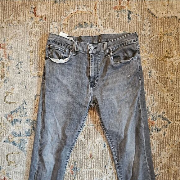 Levis Premium BIG E gray Jeans. 512 33 X 32" Inseam - Picture 3 of 9